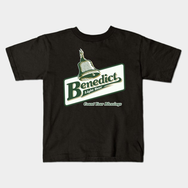 Benedict Light Beer Kids T-Shirt by MBK